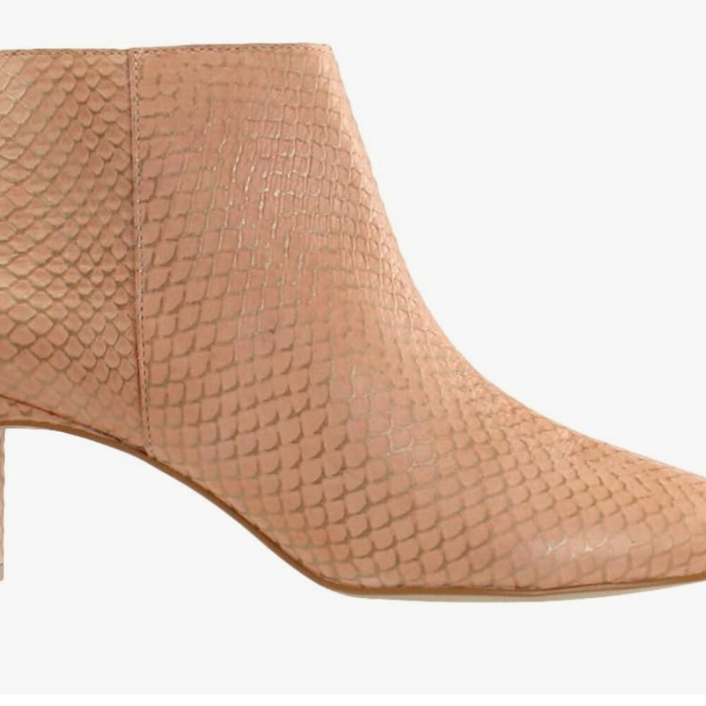 New Matisse Crush Blush Ankle Boots • Size 6 • Leather • Shaved Heel
